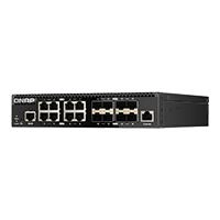 Switch qnap qsw-m3216r-8s8t-us, 16 puertos / 8 10gbesfp+ / 8 10gbe base-t(rj45) / 1 puerto de gestion gbe rj45 /administracion web capa 2