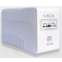 No break vica 900va/550w 6 tomas con regulador pantalla lcd negro y software 3 anos garantia
