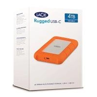 Disco duro externo lacie rugged usb-c 4tb 2.5 portatil usb 3.1 naranja-plata windows mac contragolpes agua y polvo