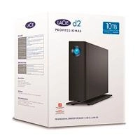 Disco duro externo lacie d2 professional 10tb 3.5 escritorio usb 3.1 tipo-c usb 3.0 negro win mac adapt de alimentacion