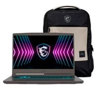 Portatil gamer msi thin 15 b2rve / 15.6 fhd 144hz / intel core 7 240h hasta 5.2 ghz / ddr4 16gb (8gb*2) / 512 ssd / nvidia rtx 4050 gddr6 6gb / win 11 home / incluye backpack