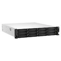 Nas qnap ts-h1887xu-rp-e2334-16g-us/18 bahias/ rack 2u/ intel xeon 4 nucleos, hasta 4.8 ghz/16gb ram, hasta 128gb/2.5gbe(2)/10gbe(1)/25gbe(opcional)/m.2/usb3.2(2)/fuenteredu/hotswap/no incluye discos