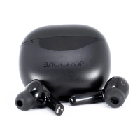 Audifonos inalambricos tws backdrop /control tactil / caja de carga con pantalla /manos libres/10m/ color negro