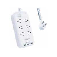 Supresor de picos vica 6 salidas 3 puertos usb