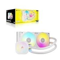 Ventilador p/cpu corsair (cw-9061020-ww) icue link titan rx rgb,240mm,enfriamiento liquido,blanco