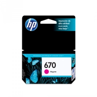 Tinta hp 670 magenta