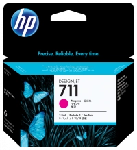 Tinta hp lf 711 magenta 3pack designjet