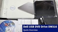 Unidad óptica dell dw316 externo usb dvd+rw color negro