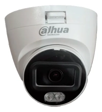 Camara analoga/ dahua/ dh-hac-hdw1209tlqn-a-led-0280b-s3/ domo full color de 2 mp con lente de 2.8mm y angulo de 103°. microfono integrado, iluminacion de 20m, tecnologia starlight y dwdr. resistente