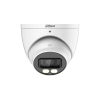Dahua hac-hdw1809t-a-led - camara domo eyeball 4k full color 8 megapixeles lente de 2.8 mm 106 grados de apertura microfono integrado 40 metros de iluminación imagen a color 247 super adapt wdr de 120 db