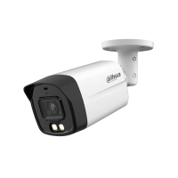 Dahua hac-hfw1200tlmn-il-a - cámara bullet de 2 megapíxeles iluminación dual inteligente + full color lente de 2.8 mm 102 grados de apertura 40 metros de ir y luz visible microfono integrado dwdr ip67soporta  cvicvbsahdtvi