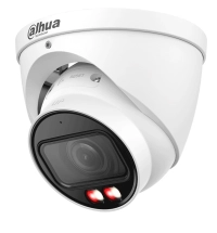 Camara ip dahua ipc-hdw2549t-zs-il domo de 5mp con lente mot de 2.7 a 13.5, full color con lluminador dual inteligente de 40 mts, wizsense, mic integrado, ip67, wdr, poe, ranmicrosd