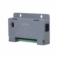 Dahua dh-pfm344d-8ch-us - fuente de poder con distribuidor para 8 canales12 vcd 4 amperes voltaje de salida ajustable de 12, 13.5 y hasta 15 vdc protección de voltaje protección contra fuego v-0 certificación fcc