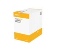 Bobina de 305 mts de cable utp dh-pfm922-6un negro cat6 alunimieum color blanco cubierta retardante de flama con certificacación ansi ul cm ideal para