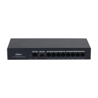 Switch dahua 8 puertos poe, 101001000 mbps, 65w, 20 gbits, no administrable