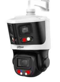 Camara ptz ip dahua dh-sdt3e410-8p-mb-a-pv1 x-spans 8mp+4mp tioc 10x zoom ir hasta 70m autotracking prot. perimetral multivisión disuasión activa luz dual inteligente smd 4.0 ip66 poe