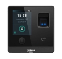 Dahua asi1212f-d - control de acceso touch 3,000 huellas 30,000 tarjetas id 30,000 passwords 150,000 registros apertura remota desde app tiempo de lectura de 1.5 s tcpip e&s de alarma boton de apertura