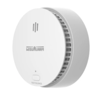 Dahua wisualarm hy-sa20a - detector de humo standalone (autonomo), sensor fotoeléctrico, sonido de alarma de 85db, alarma visual y audible, durabilidad de batería hasta 10 años, certificaciones tüv and ce,