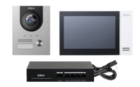 Dahua ktp01l(s)-kit de videoportero ip con frente de calle metálico antivandálico y cámara de 2mp. incluye monitor táctil de 7