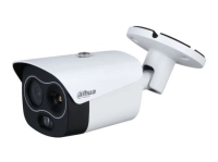 Dahua dhi-tpc-bf1241-b7f8-dw-s8 mini cámara tipo bala ip térmica de 4mp con ia detección de calor, clasificación de personasvehículos detección de humo fusión de imagen dual, poe, ip67, rango de medición de –20°c a +550°c