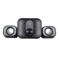 Bocinas hp dhs-2111s bocina 2.1 bocina multimedia conector 3.5mm/carcasa metálica con control de volumen / sensibilidad ：110 db±3db