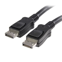 Cable de 5m displayport 4k mbr con cierre de seguridad mediante mecanismo de bloqueo - 2x macho dp - latches - negro - startech.com mod. displ5m