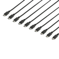 Startech.com displport15l10pk cable displayport de 4.6m con pestillo - paquete de 10 unidades - cables dp 1.2 - cable for dispositivo de audiovídeo, pc, monitor - 21.6gbits - admite hasta4096 x 2160 - apantallado - níquel conector chapado - cmg - 28 awg - negro