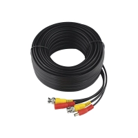 Cable coaxial armado hikvision diy-20m-hd - 20 mts, negro