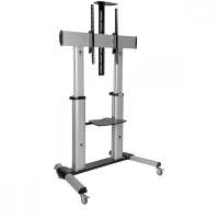 Mobile flat-panel floor stand 60in-100in tvs and mont heavy duty