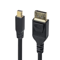 Startech.com cable minidp a displayport 1.4 de 3m - 8k 60hz - hbr3 - adaptador mini displayport a displayport - uhd 4k 120hz - mdp a dp - cable for dispositivo de audiovídeo, monitor, tarjeta gráfica, portátil, workstation, tv, proyector, pc, mac - 32.4gbits - admite hasta7680 x 4320, 3840 x 2160 - apantallado - oro conector chapado - 30 awg - negro