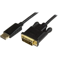 Startech.com cable 91cm adaptador de video displayport a dvi - convertidor dp - hasta 1920x1200 - pasivo - cable for dispositivo de vídeo, monitor, proyector, ultrabook - admite hasta1920 x 1200 - oro conector chapado - negro