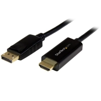 Cable adaptador de 3m displayport a hdmi - 4k 30hz - cable convertidor dp a hdmi ultra hd - negro - startech.com mod. dp2hdmm3mb