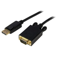 Startech.com cable 3m de video adaptador convertidor displayport dp a vga - activo - 1080p - negro - cable for tv, proyector, monitor, portátil, dispositivo de vídeo, hdtv, computadora de escritorio, workstation, base de conexión - admite hasta1920 x 1200 - negro