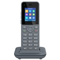 Teléfono dect grandstream dp725 / conferencia de audio de 3 vías, inalámbrico, 20 líneas, altavoz, gris, para estación base dp750/752/755
