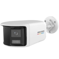 Cámara bala turbohd 3k - hikvision ds-2ce12kf3tp-dls, 5 megapíxel, con micrófono integrado, lente fijo 2.8 mm, visión panorámica 180