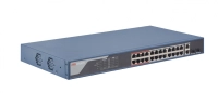 Switch monitoreable poe+ / 24 puertos 10/100 mbps poe+ / 2 puertos 10/100/1000 mbps + 2 puertos sfp de uplink