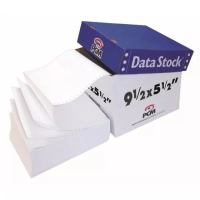 Papel para impresión pcm ds00216000b - data stock 9½ x 5½ 1t c/6000 bco