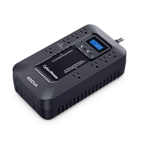 No-break cyberpower ec650lcd - 650 va, 390 w, 8 h, negro, hogar y oficina