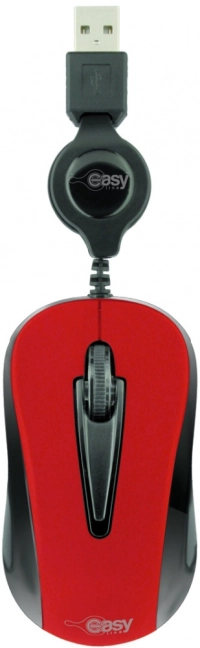 Mouse easy line easy line - rojo, usb, 1000 dpi