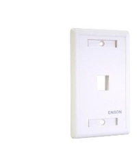 Placa de pared universal 1 puerto sin jack enson ens-fp61 - blanco