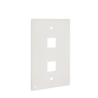 Placa de pared universal 2 puertos sin jack enson ens-fp62 - blanco