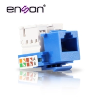 Conector jack rj45 cat6 90 grados enson ens-jc6bl - rj-45, azul, cat6