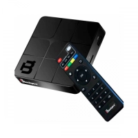 Tv box small blackpcs 4k 2gb wifi,red,quad core,negro (eo404k-bl)