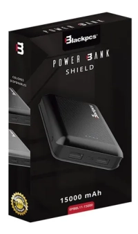 Power bank blackpcs shield negro 15000 mah led (epbbl11-15000) Power bank blackpcs shield negro 15000 mah led (epbbl11-15000)