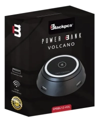 Cargador blackpcs volcano negro wireless + 6 usb(epbbl12-vol)