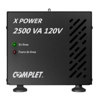 Regulador industrial complet xpower erv-10-005, 2500va, 2500w, supresor integrado, terminales de conexion