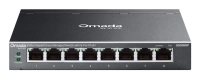 Switch administrable omada  gigabit  (es208gp)  8 puertos rj45 poe+ de 101001000 mbps (compatible con poe 802.3af y poe+ 802.3at)