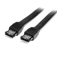 Startech.com cable 91cm 0.9m esata serial ata a esata iii 6gbps externo blindado - macho a macho - negro - cable for portátil, computadora de escritorio, dispositivo de almacenamiento - extremo prinicpal esata - macho - 6gbits - apantallado - negro