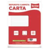Paquete de hojas scribe tamaño carta 100 hojas