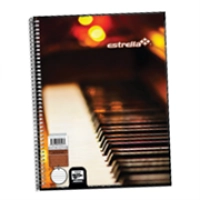Cuaderno estrella pautado profesional espiral 50 hjs